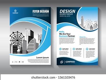 Business abstract vector template. Brochure design, cover modern layout, annual report, poster, flyer in A4 with colorful triangles, geometric shapes for tech, science, market with light background