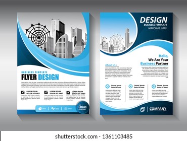 Business abstract vector template. Brochure design, cover modern layout, annual report, poster, flyer in A4 with colorful triangles, geometric shapes for tech, science, market with light background