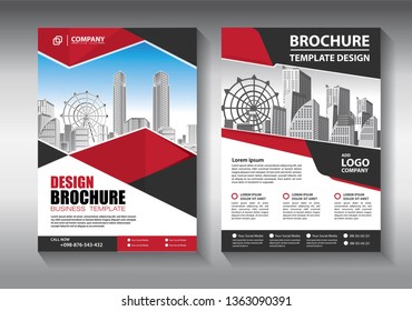 Business abstract vector template. Brochure design, cover modern layout, annual report, poster, flyer in A4 with colorful triangles, geometric shapes for tech, science, market with light background