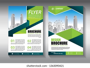 Business abstract vector template. Brochure design, cover modern layout, annual report, poster, flyer in A4 with colorful triangles, geometric shapes for tech, science, market with light background