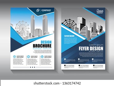 Business abstract vector template. Brochure design, cover modern layout, annual report, poster, flyer in A4 with colorful triangles, geometric shapes for tech, science, market with light background