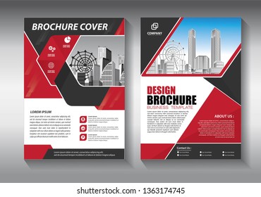 Business abstract vector template. Brochure design, cover modern layout, annual report, poster, flyer in A4 with colorful triangles, geometric shapes for tech, science, market with light background