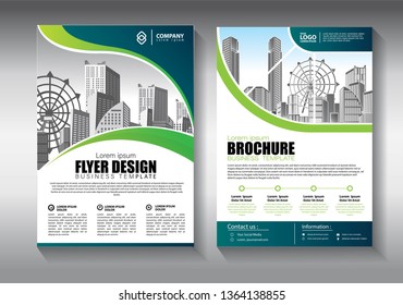 Business abstract vector template. Brochure design, cover modern layout, annual report, poster, flyer in A4 with colorful triangles, geometric shapes for tech, science, market with light background