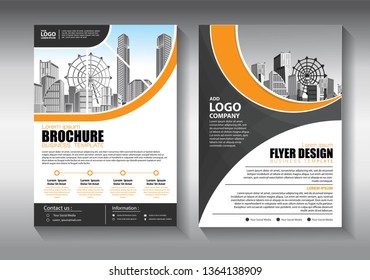 Business abstract vector template. Brochure design, cover modern layout, annual report, poster, flyer in A4 with colorful triangles, geometric shapes for tech, science, market with light background