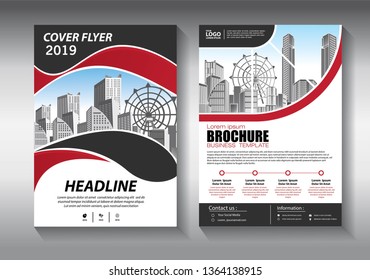 Business abstract vector template. Brochure design, cover modern layout, annual report, poster, flyer in A4 with colorful triangles, geometric shapes for tech, science, market with light background