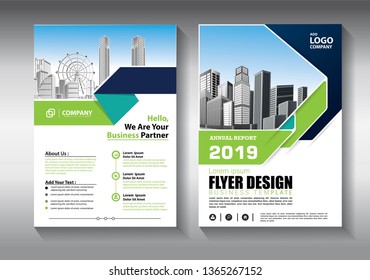 Business abstract vector template. Brochure design, cover modern layout, annual report, poster, flyer in A4 with colorful triangles, geometric shapes for tech, science, market with light background
