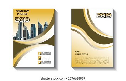 Business abstract vector template. Brochure design, cover modern layout, annual report, poster, flyer in A4 with colorful triangles, geometric shapes for tech, science, market with light background