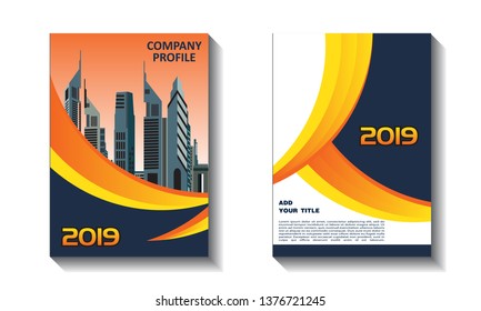 Business abstract vector template. Brochure design, cover modern layout, annual report, poster, flyer in A4 with colorful triangles, geometric shapes for tech, science, market with light background