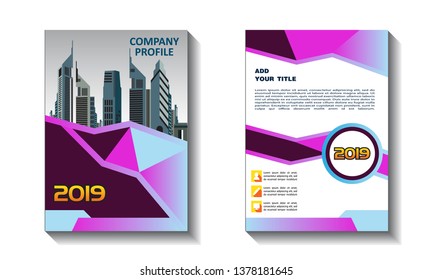 Business abstract vector template. Brochure design, cover modern layout, annual report, poster, geometric shapes for tech, science, market with light background