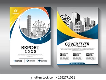 Business abstract vector template. Brochure design, cover modern layout, annual report, poster, flyer in A4 with colorful triangles, geometric shapes for tech, science, market with light background