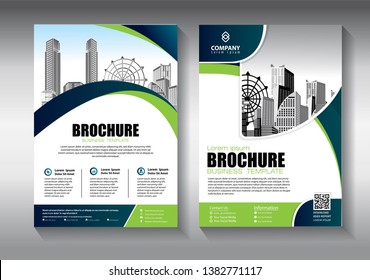 Business abstract vector template. Brochure design, cover modern layout, annual report, poster, flyer in A4 with colorful triangles, geometric shapes for tech, science, market with light background