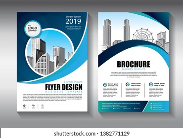 Business abstract vector template. Brochure design, cover modern layout, annual report, poster, flyer in A4 with colorful triangles, geometric shapes for tech, science, market with light background