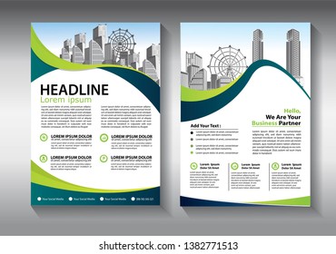 Business abstract vector template. Brochure design, cover modern layout, annual report, poster, flyer in A4 with colorful triangles, geometric shapes for tech, science, market with light background