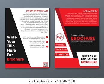 Business abstract vector template for Brochure, Annual Report, Front and back. - Vector