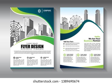Business abstract vector template. Brochure design, cover modern layout, annual report, poster, flyer in A4 with colorful triangles, geometric shapes for tech, science, market with light background