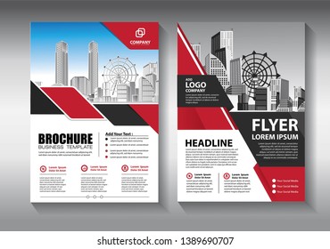 Business abstract vector template. Brochure design, cover modern layout, annual report, poster, flyer in A4 with colorful triangles, geometric shapes for tech, science, market with light background