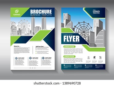 Business abstract vector template. Brochure design, cover modern layout, annual report, poster, flyer in A4 with colorful triangles, geometric shapes for tech, science, market with light background