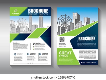 Business abstract vector template. Brochure design, cover modern layout, annual report, poster, flyer in A4 with colorful triangles, geometric shapes for tech, science, market with light background
