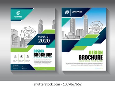Business abstract vector template. Brochure design, cover modern layout, annual report, poster, flyer in A4 with colorful triangles, geometric shapes for tech, science, market with light background