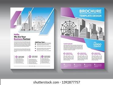 Business abstract vector template. Brochure design, cover modern layout, annual report, poster, flyer in A4 with colorful triangles, geometric shapes for tech, science, market with light background
