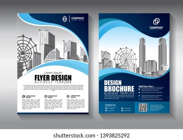 Business abstract vector template. Brochure design, cover modern layout, annual report, poster, flyer in A4 with colorful triangles, geometric shapes for tech, science, market with light background