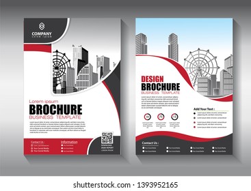 Business abstract vector template. Brochure design, cover modern layout, annual report, poster, flyer in A4 with colorful triangles, geometric shapes for tech, science, market with light background