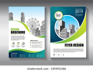 Business abstract vector template. Brochure design, cover modern layout, annual report, poster, flyer in A4 with colorful triangles, geometric shapes for tech, science, market with light background