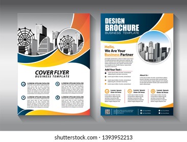 Business abstract vector template. Brochure design, cover modern layout, annual report, poster, flyer in A4 with colorful triangles, geometric shapes for tech, science, market with light background