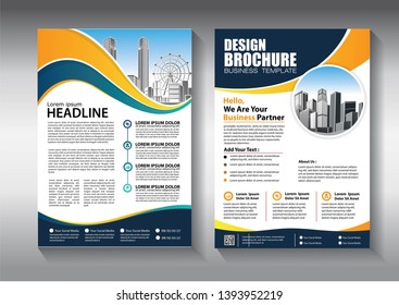 Business abstract vector template. Brochure design, cover modern layout, annual report, poster, flyer in A4 with colorful triangles, geometric shapes for tech, science, market with light background