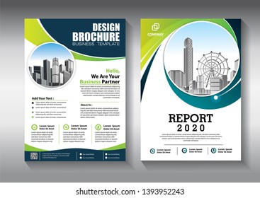 Business abstract vector template. Brochure design, cover modern layout, annual report, poster, flyer in A4 with colorful triangles, geometric shapes for tech, science, market with light background