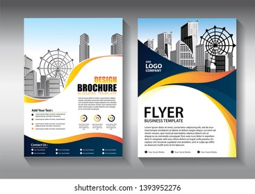 Business abstract vector template. Brochure design, cover modern layout, annual report, poster, flyer in A4 with colorful triangles, geometric shapes for tech, science, market with light background