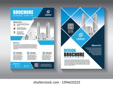 Business abstract vector template. Brochure design, cover modern layout, annual report, poster, flyer in A4 with colorful geometric shapes for tech, science, market with light background