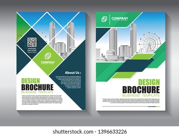Business abstract vector template. Brochure design, cover modern layout, annual report, poster, flyer in A4 with colorful geometric shapes for tech, science, market with light background