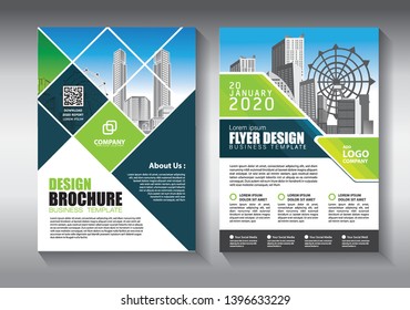 Business abstract vector template. Brochure design, cover modern layout, annual report, poster, flyer in A4 with colorful geometric shapes for tech, science, market with light background