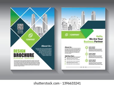 Business abstract vector template. Brochure design, cover modern layout, annual report, poster, flyer in A4 with colorful geometric shapes for tech, science, market with light background