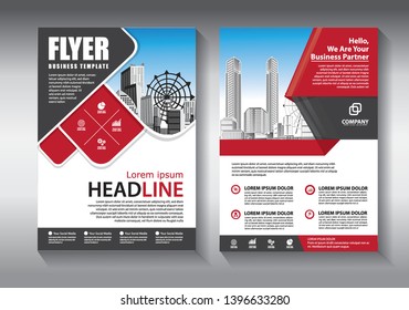 Business abstract vector template. Brochure design, cover modern layout, annual report, poster, flyer in A4 with colorful geometric shapes for tech, science, market with light background
