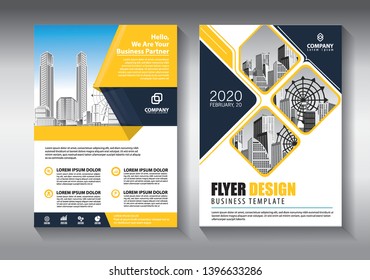 Business abstract vector template. Brochure design, cover modern layout, annual report, poster, flyer in A4 with colorful geometric shapes for tech, science, market with light background