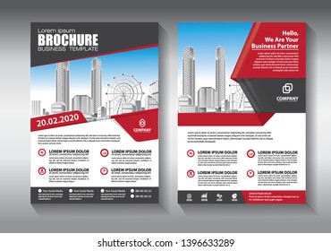 Business abstract vector template. Brochure design, cover modern layout, annual report, poster, flyer in A4 with colorful geometric shapes for tech, science, market with light background