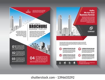 Business abstract vector template. Brochure design, cover modern layout, annual report, poster, flyer in A4 with colorful geometric shapes for tech, science, market with light background