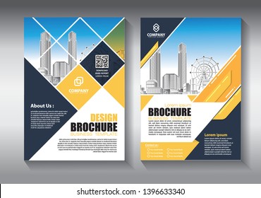 Business abstract vector template. Brochure design, cover modern layout, annual report, poster, flyer in A4 with colorful geometric shapes for tech, science, market with light background