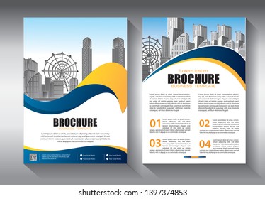 Business abstract vector template. Brochure design, cover modern layout, annual report, poster, flyer in A4 with colorful triangles, geometric shapes for tech, science, market with light background
