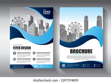 Business abstract vector template. Brochure design, cover modern layout, annual report, poster, flyer in A4 with colorful triangles, geometric shapes for tech, science, market with light background