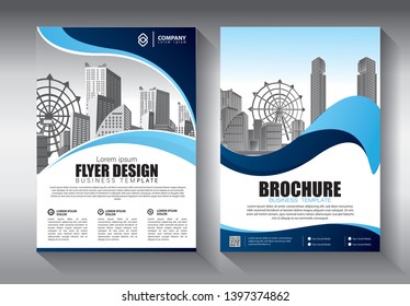 Business abstract vector template. Brochure design, cover modern layout, annual report, poster, flyer in A4 with colorful triangles, geometric shapes for tech, science, market with light background