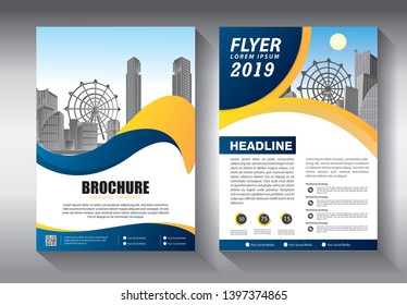 Business abstract vector template. Brochure design, cover modern layout, annual report, poster, flyer in A4 with colorful triangles, geometric shapes for tech, science, market with light background