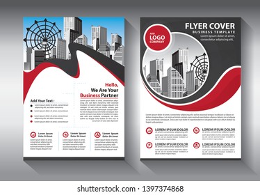 Business abstract vector template. Brochure design, cover modern layout, annual report, poster, flyer in A4 with colorful triangles, geometric shapes for tech, science, market with light background