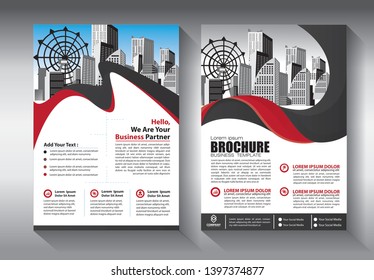 Business abstract vector template. Brochure design, cover modern layout, annual report, poster, flyer in A4 with colorful triangles, geometric shapes for tech, science, market with light background