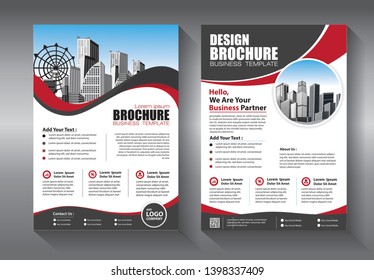 Business abstract vector template. Brochure design, cover modern layout, annual report, poster, flyer in A4 with colorful triangles, geometric shapes for tech, science, market with light background