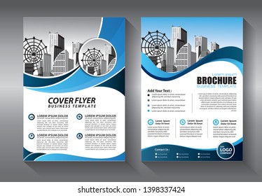 Business abstract vector template. Brochure design, cover modern layout, annual report, poster, flyer in A4 with colorful triangles, geometric shapes for tech, science, market with light background