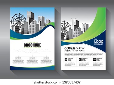 Business abstract vector template. Brochure design, cover modern layout, annual report, poster, flyer in A4 with colorful triangles, geometric shapes for tech, science, market with light background