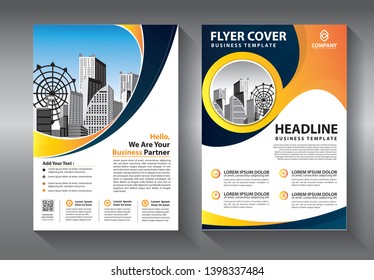 Business abstract vector template. Brochure design, cover modern layout, annual report, poster, flyer in A4 with colorful triangles, geometric shapes for tech, science, market with light background